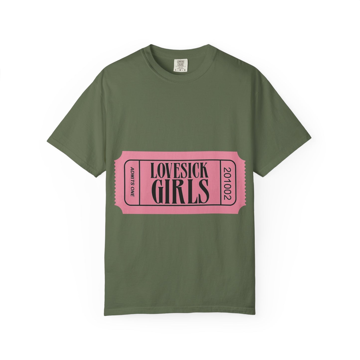 Lovesick Girls Ticket – Dyed T-shirt