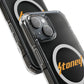Orange Lightning Text Logo Magnetic Impact Case