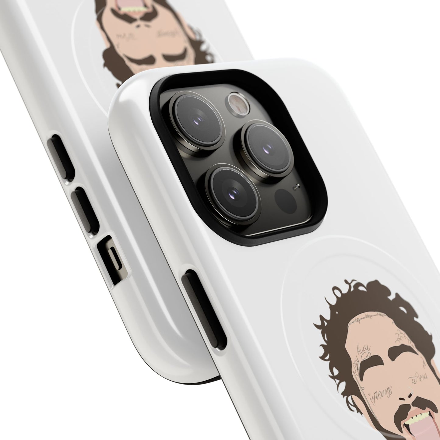 Minimalist Tongue Out Cartoon Face Tough Magnetic Case