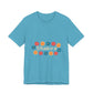 Retro Floral Groove Unisex jersey short sleeve tee