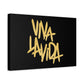 Golden Brush Script Canvas