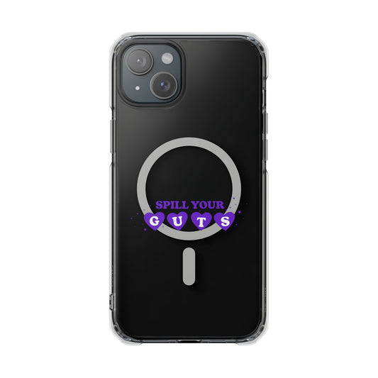 Spill Your Guts Heart Magnetic Clear Impact Case