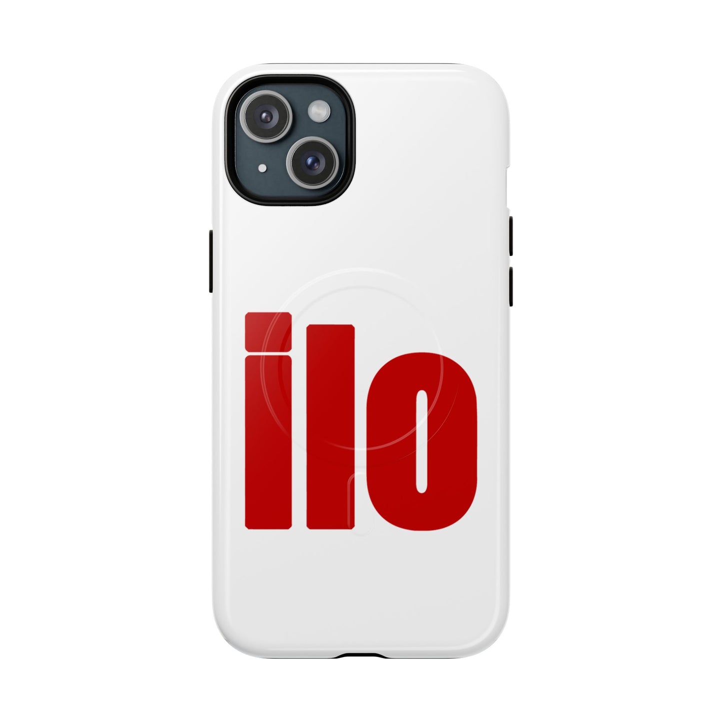 ILO Bold Red Block Tough Magnetic Case