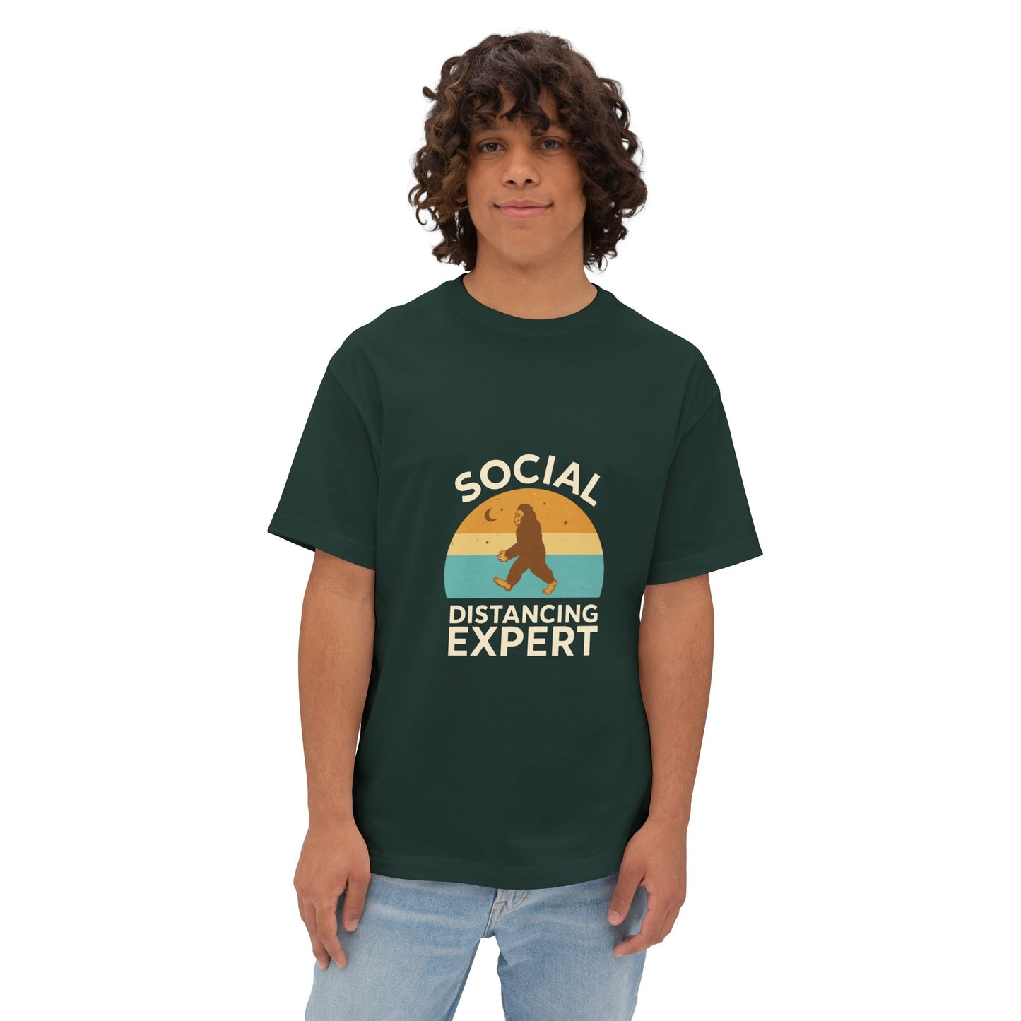 Oversized boxy Tee – Snazzy Social Distance Edition