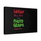 White Paw Print Matte Canvas