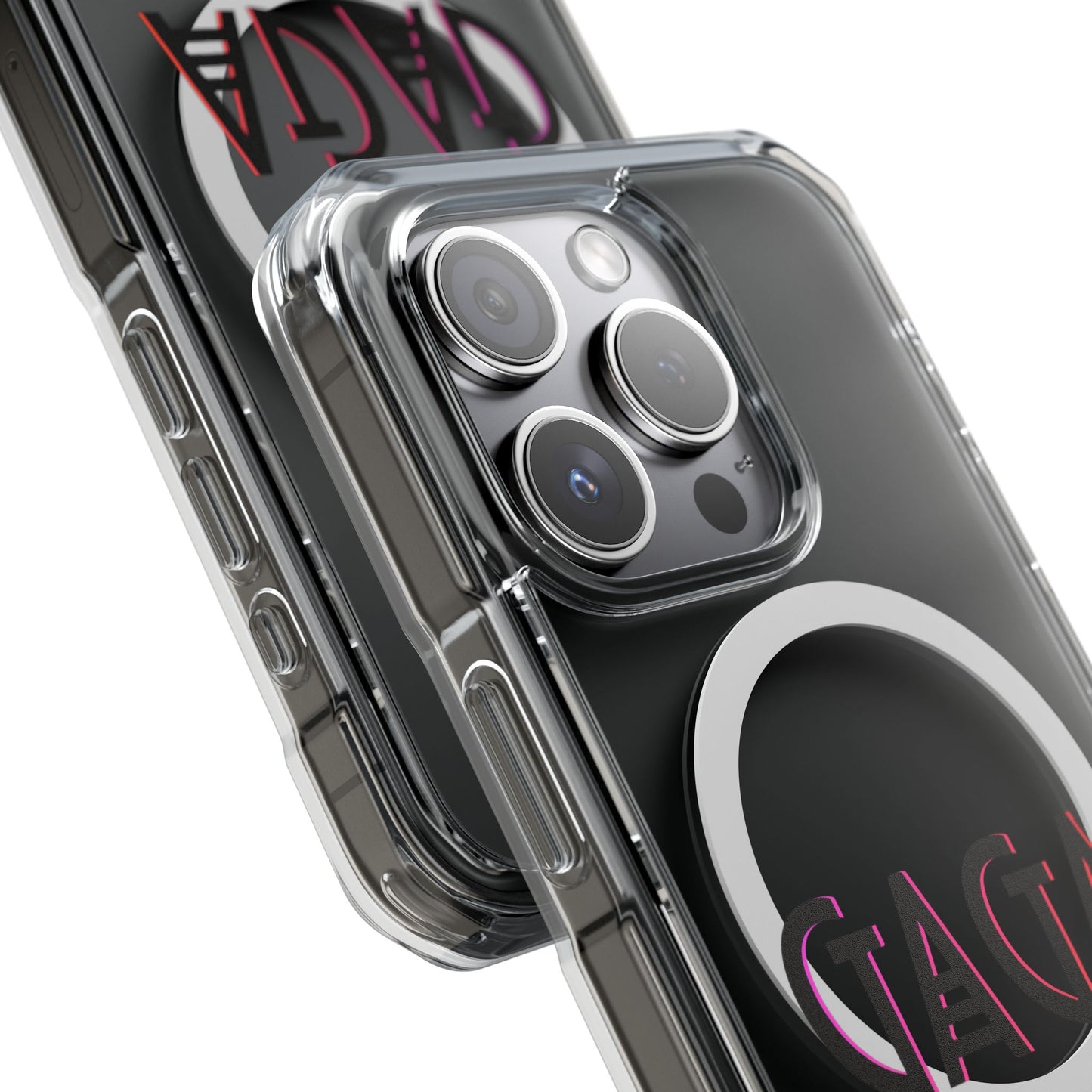Electric Neon Magnetic clear case