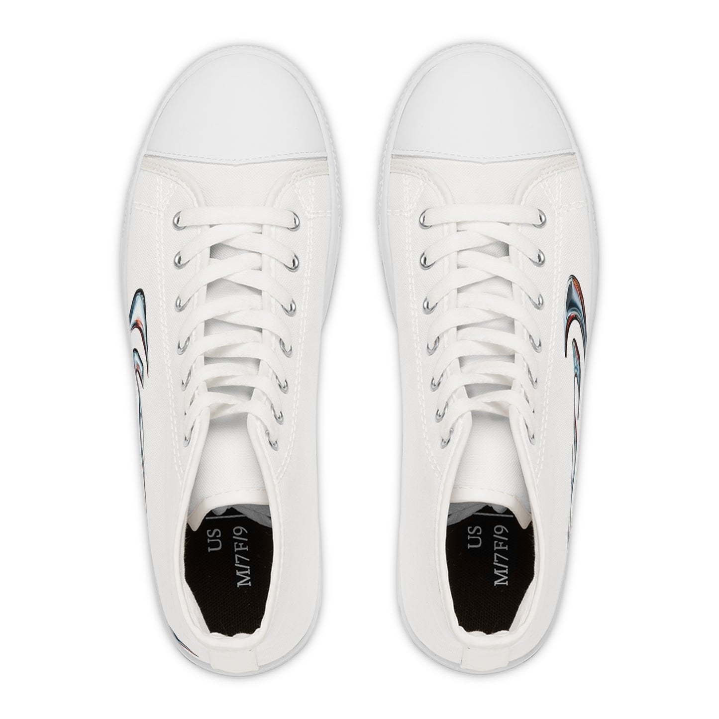Neon‑Gradient Rua – Women's High Top Top Sneakers