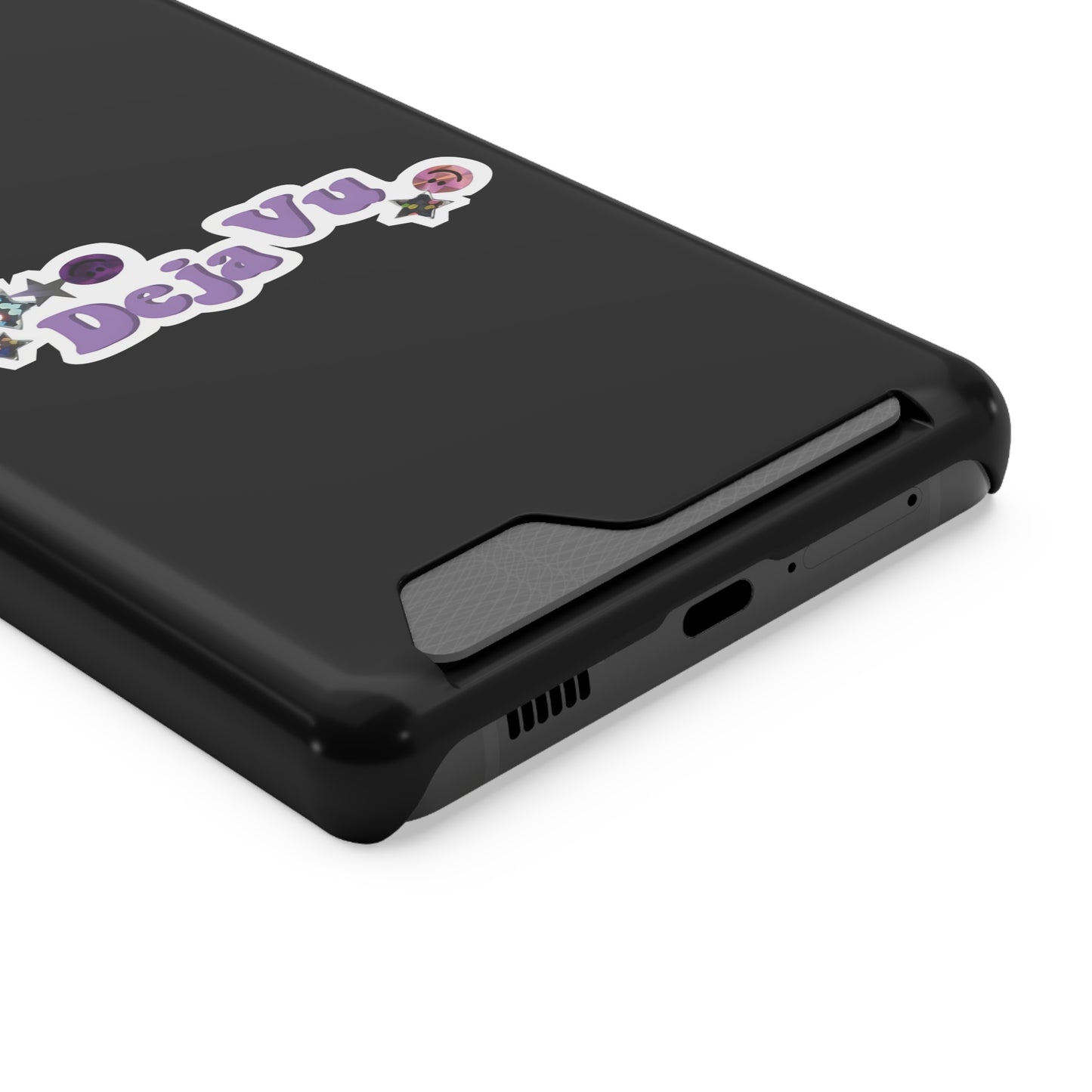 Phone Case + Card Holder For Samsung S21 to S22 – Olivia Rodrigo Deja Vu | Black Edition