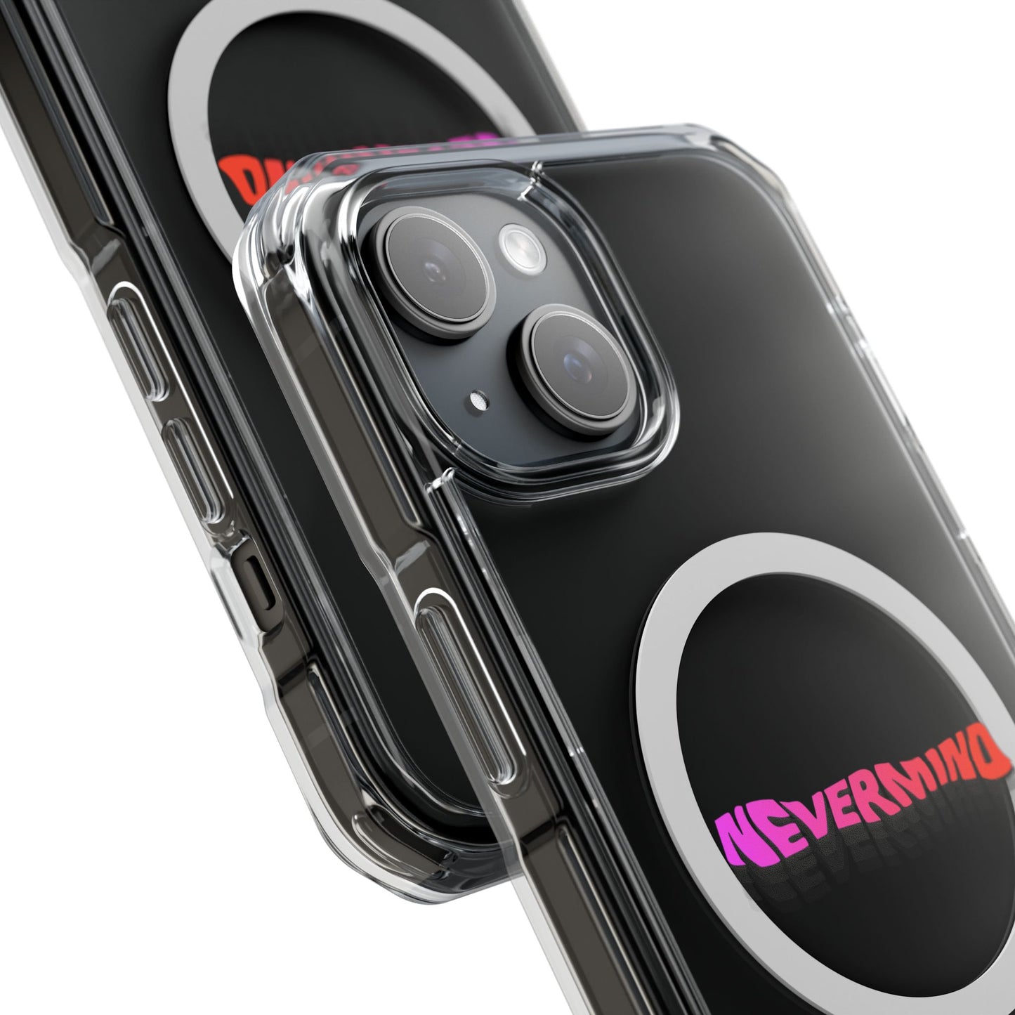 Wavy Groovy Typography Magnetic Clear Impact case