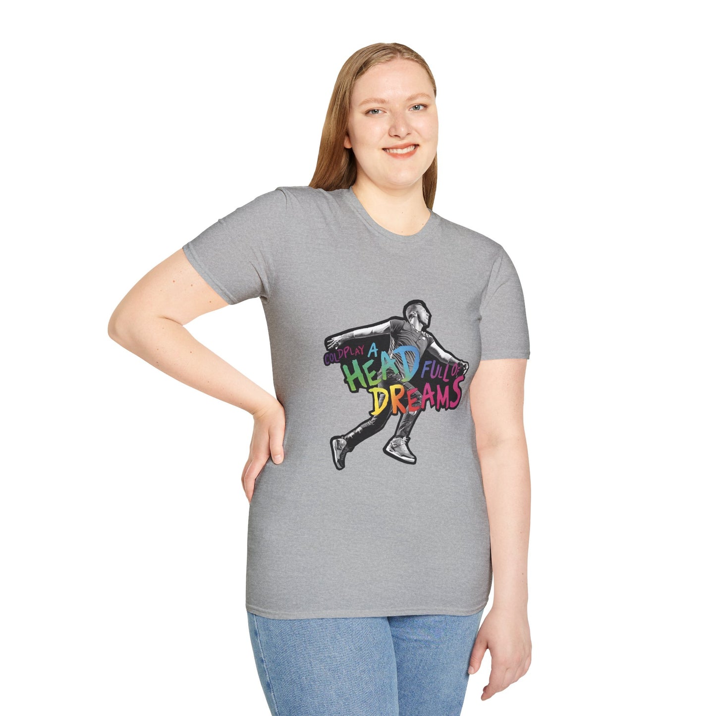 Unisex Softstyle T-Shirt Inspired by Coldplay A Head Full of Dreams Chris