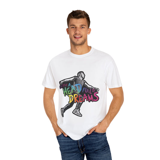 Unisex Garment-Dyed T-Shirt Inspired by Coldplay A Head Full of Dreams Chris