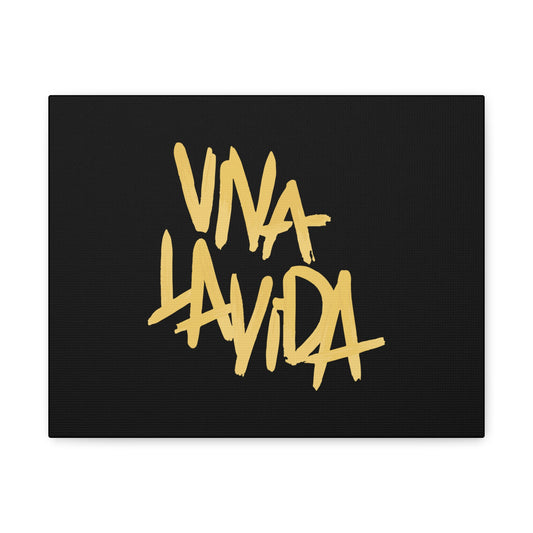 Golden Brush Script Canvas