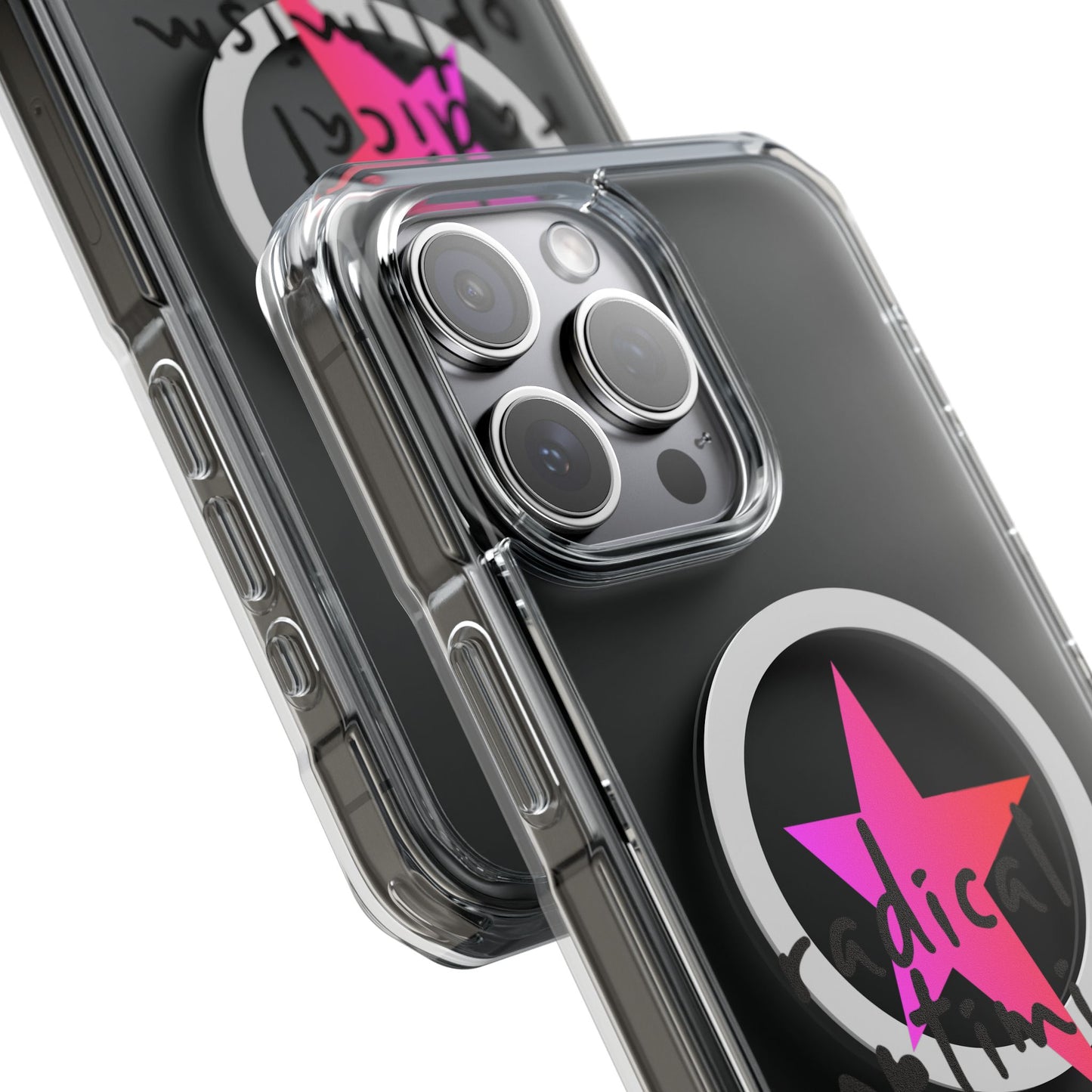 Flame Script Statement Magnetic Clear Impact case