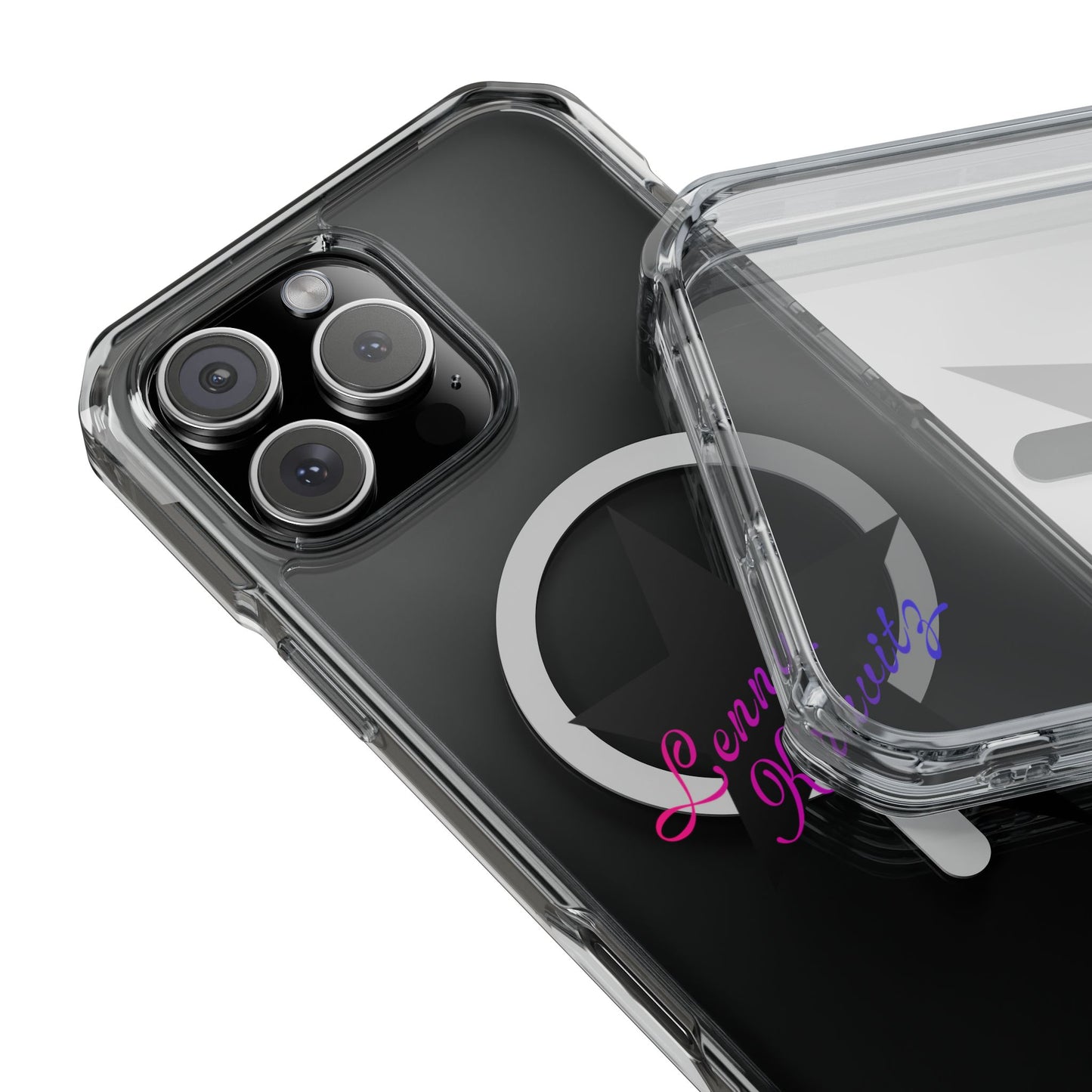 Retro Groove Script Magnetic clear Impact case