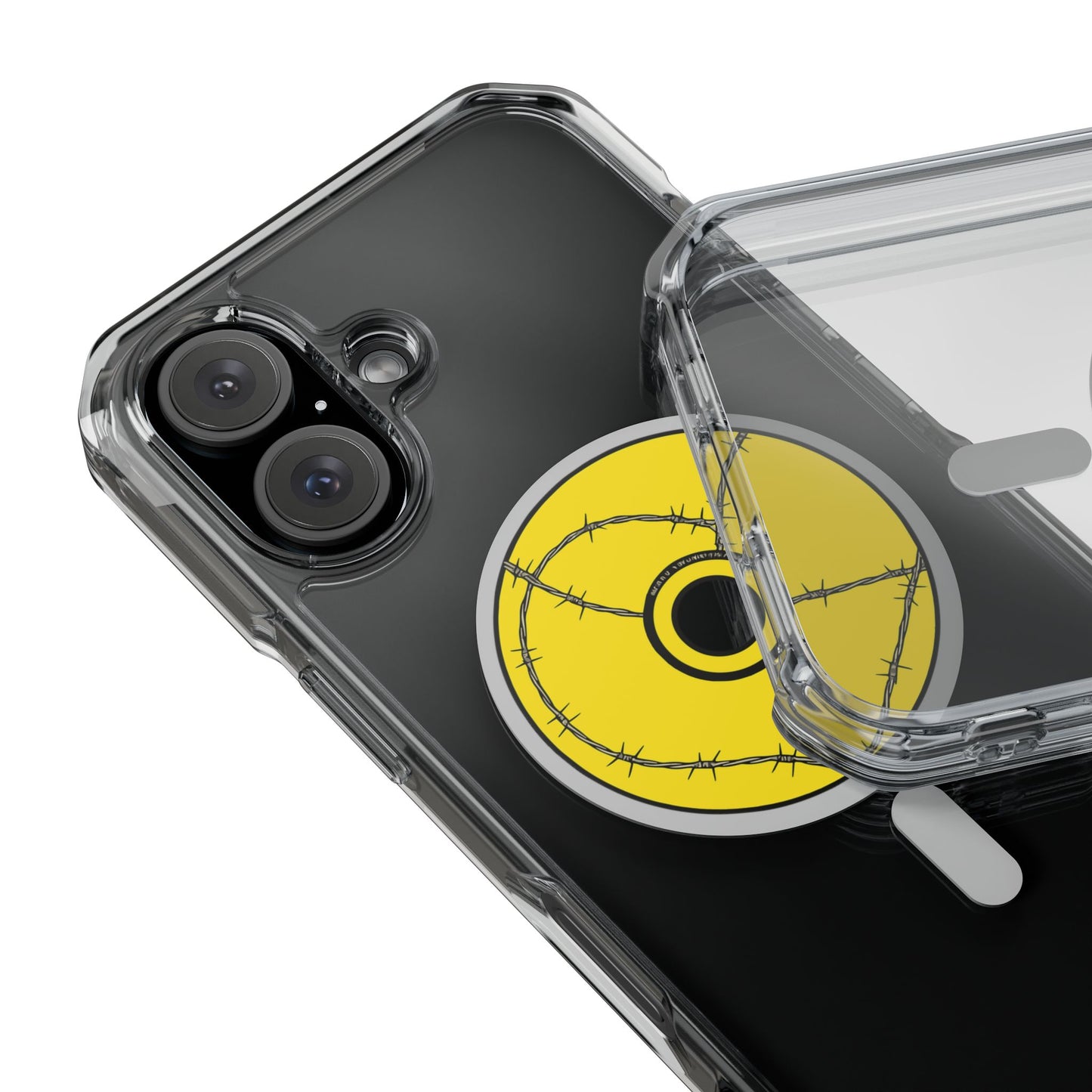 Minimalist Black Disc Outline Magnetic Impact Case