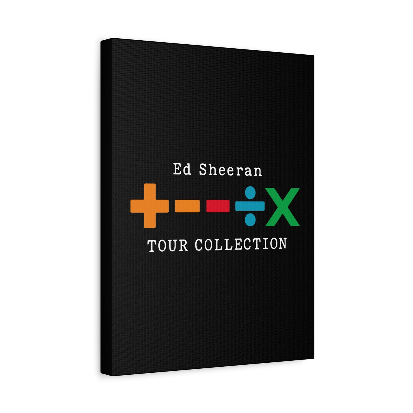 Matte Stretched Canvas, 1.25" Depth – Ed Sheeran Black Edition