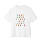 Minimalist Paw Print Oversized Boxy Tee