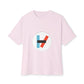 Circle Flame Unisex Oversized Boxy Tee
