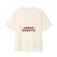 Fire Aura Grid Unisex Oversized Boxy tee