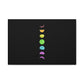 Rainbow Lunar Phases Canvas