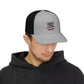 Retro Fade Letter Snapback Trucker Cap