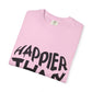 Happier Heart Lettering Unisex Dyed T-shirt