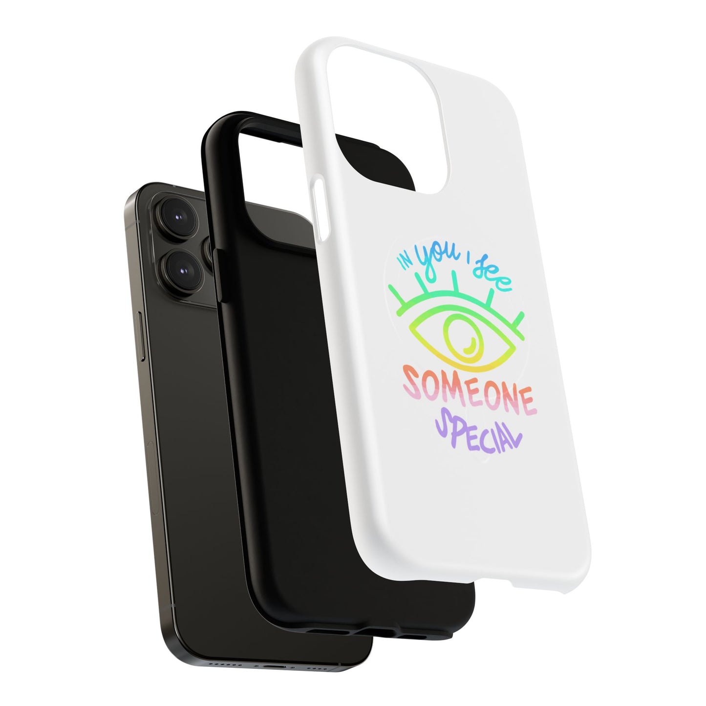 Vibrant Eye and Text Tough Magnetic Case