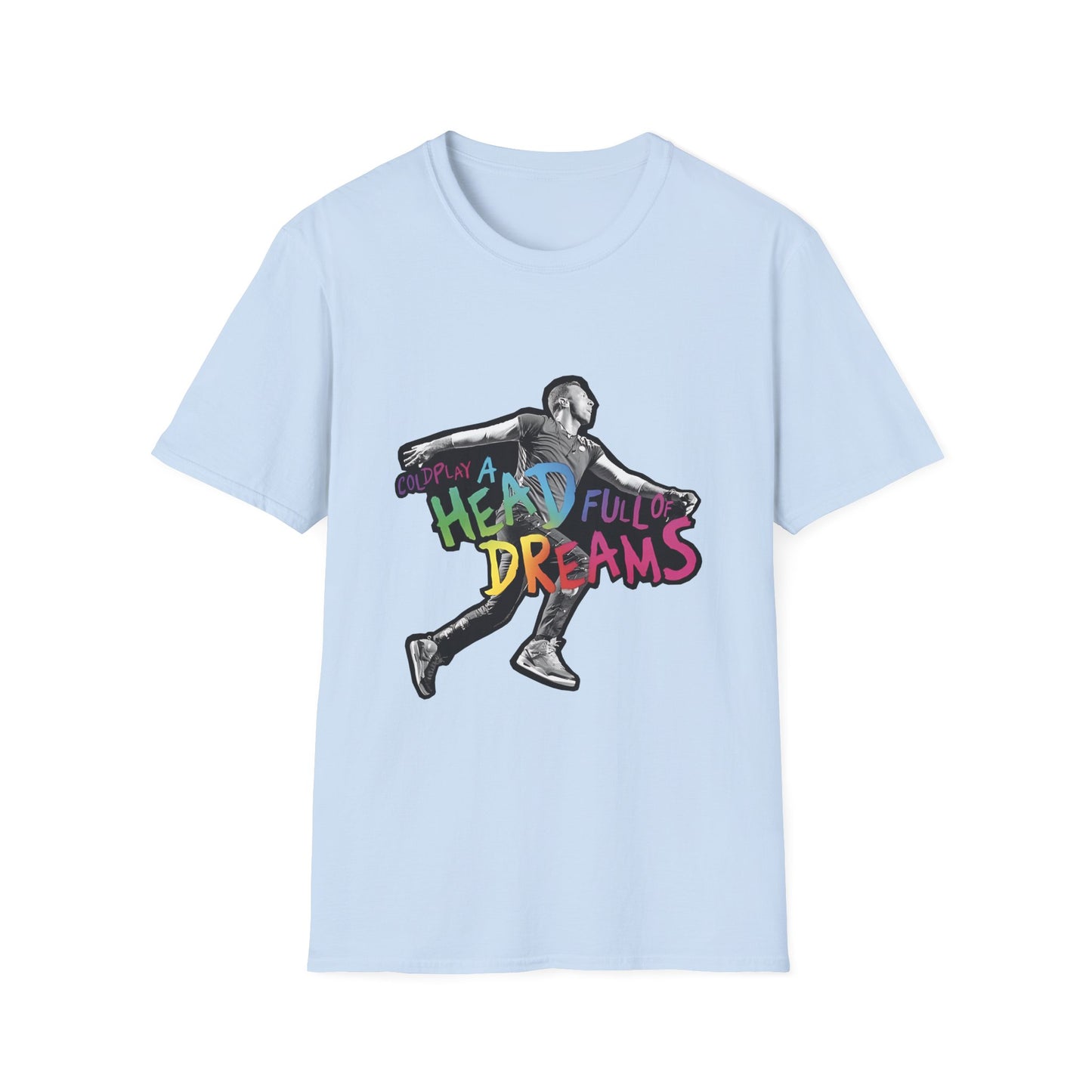 Unisex Softstyle T-Shirt Inspired by Coldplay A Head Full of Dreams Chris