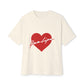 Heartbeat Love Unisex Oversized Boxy Tee