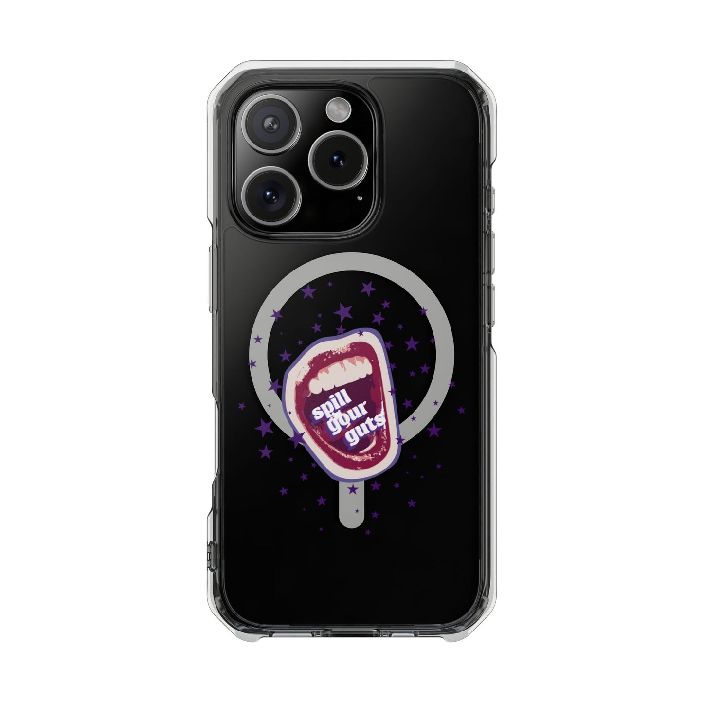 Spill Your Guts Scream Magnetic Clear Impact Case