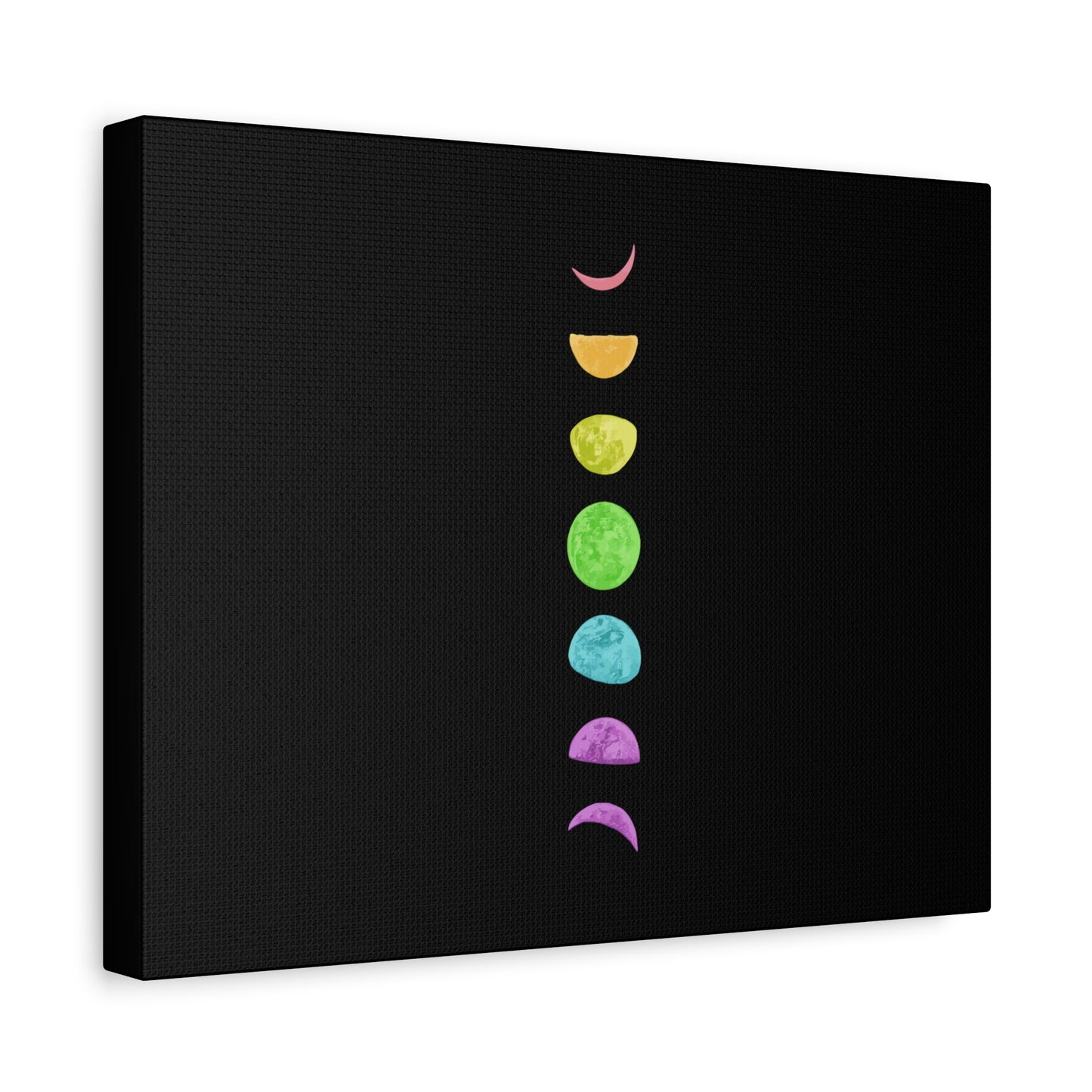 Rainbow Lunar Phases Canvas