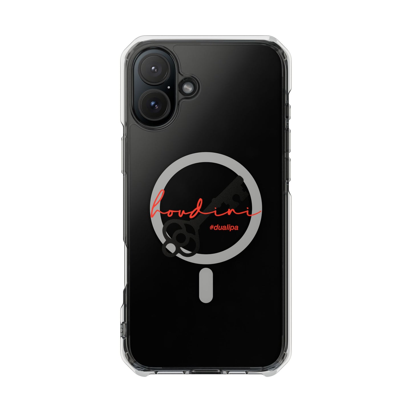 Cursive Spell “Houdini” Magnetic Clear Impact case