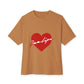 Heartbeat Love Unisex Oversized Boxy Tee