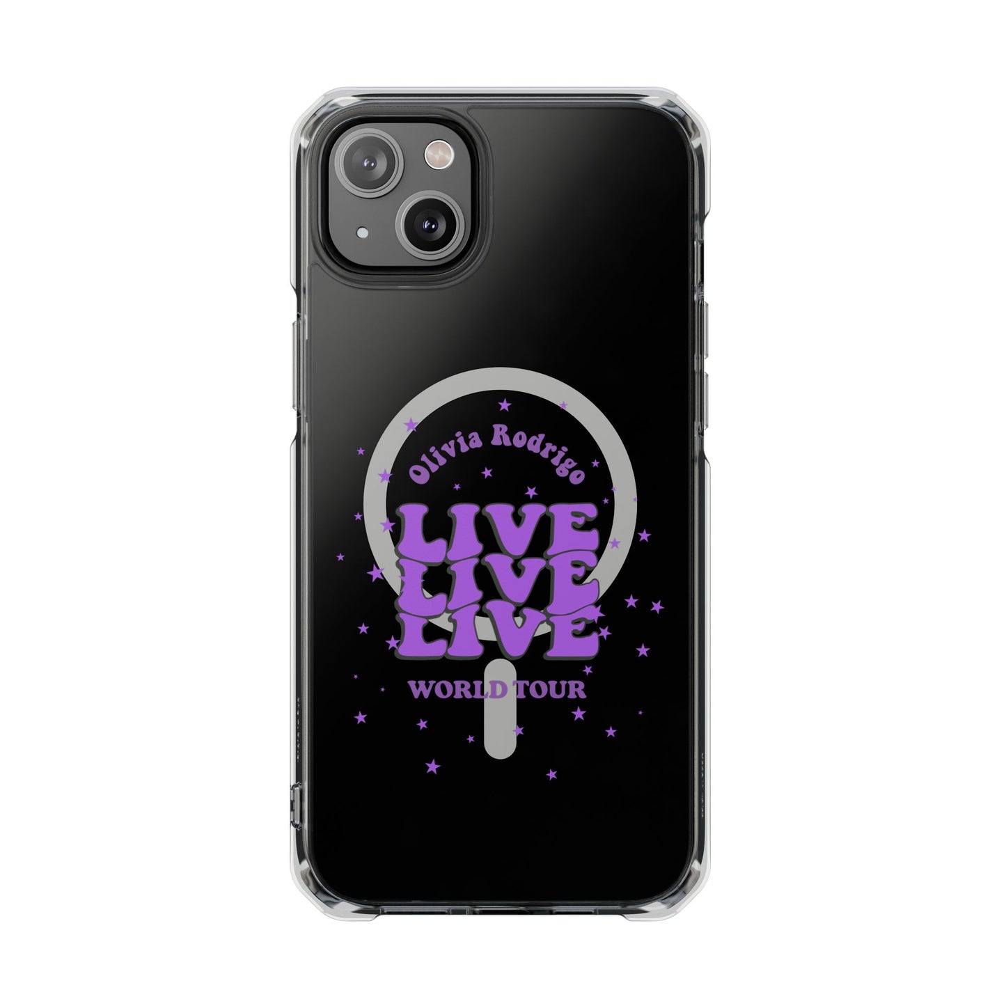 Olivia Rodrigo Live World Tour Magnetic Clear Impact Case