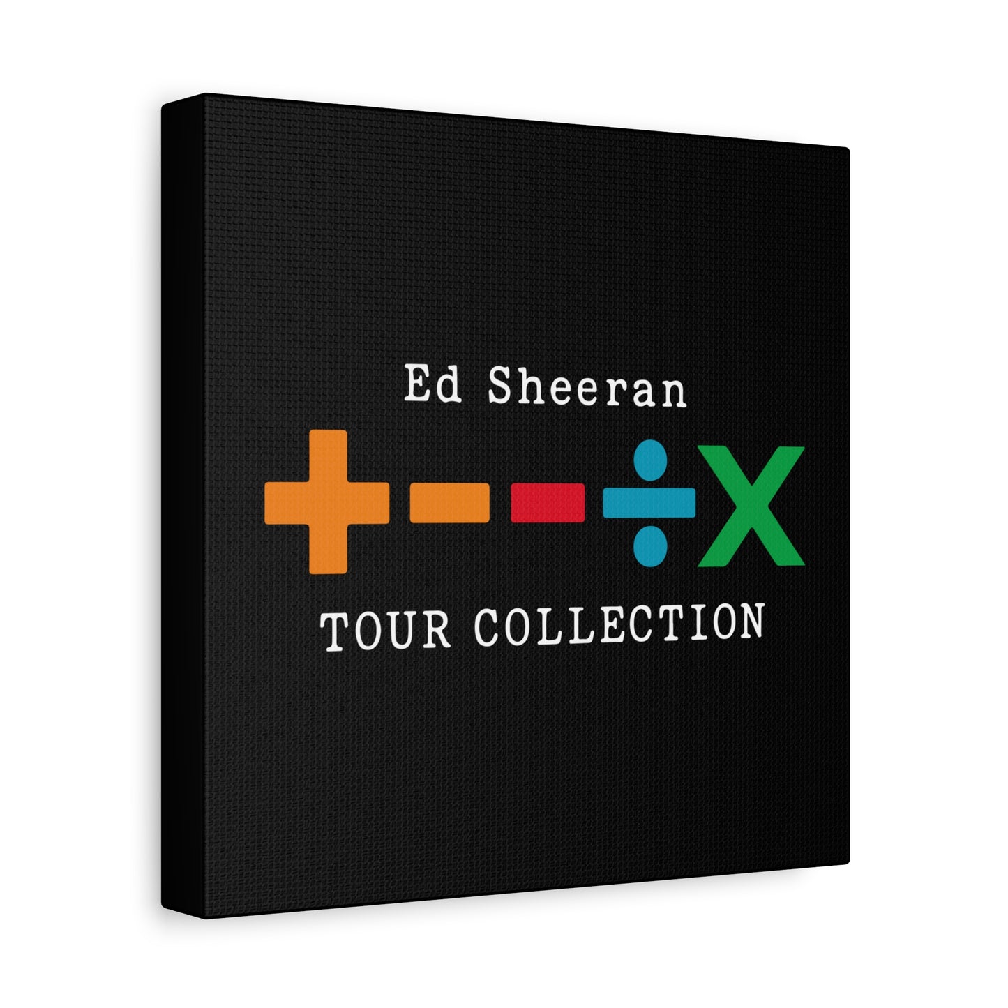 Matte Stretched Canvas, 1.25" Depth – Ed Sheeran Black Edition