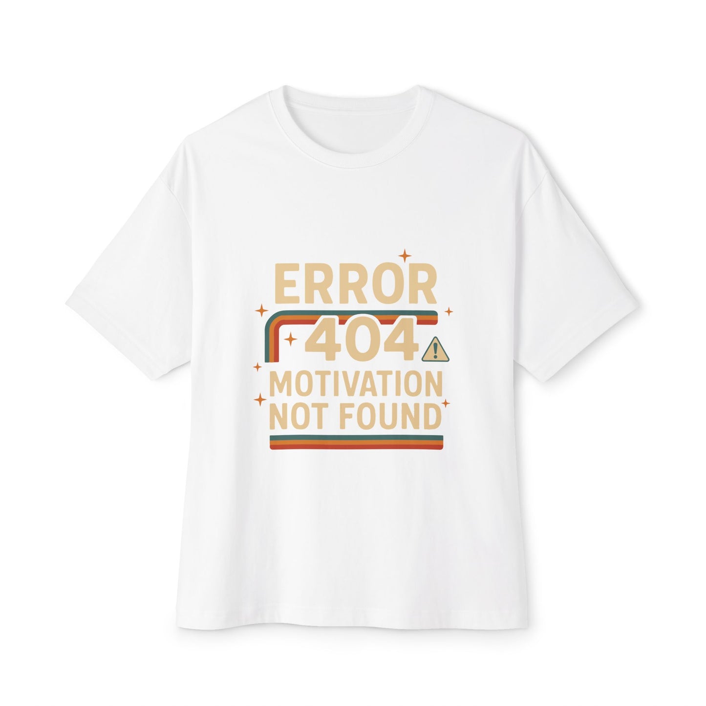Unisex Oversized Tee – Snazzy Error 404 Edition