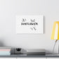 Yellow Barbed Wire Disc Canvas