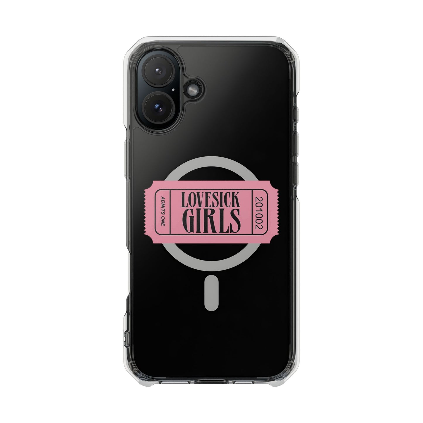 Lovesick Girls Ticket - Magnetic Clear Impact Case