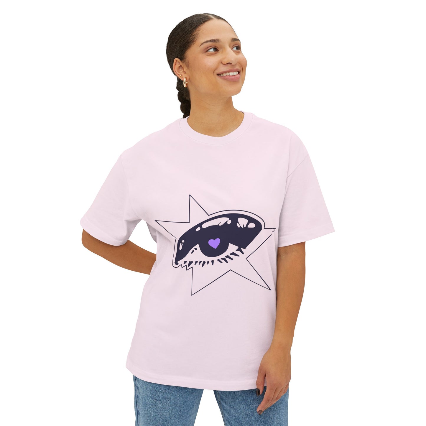 Purple Starry Eye-Oversized Tee