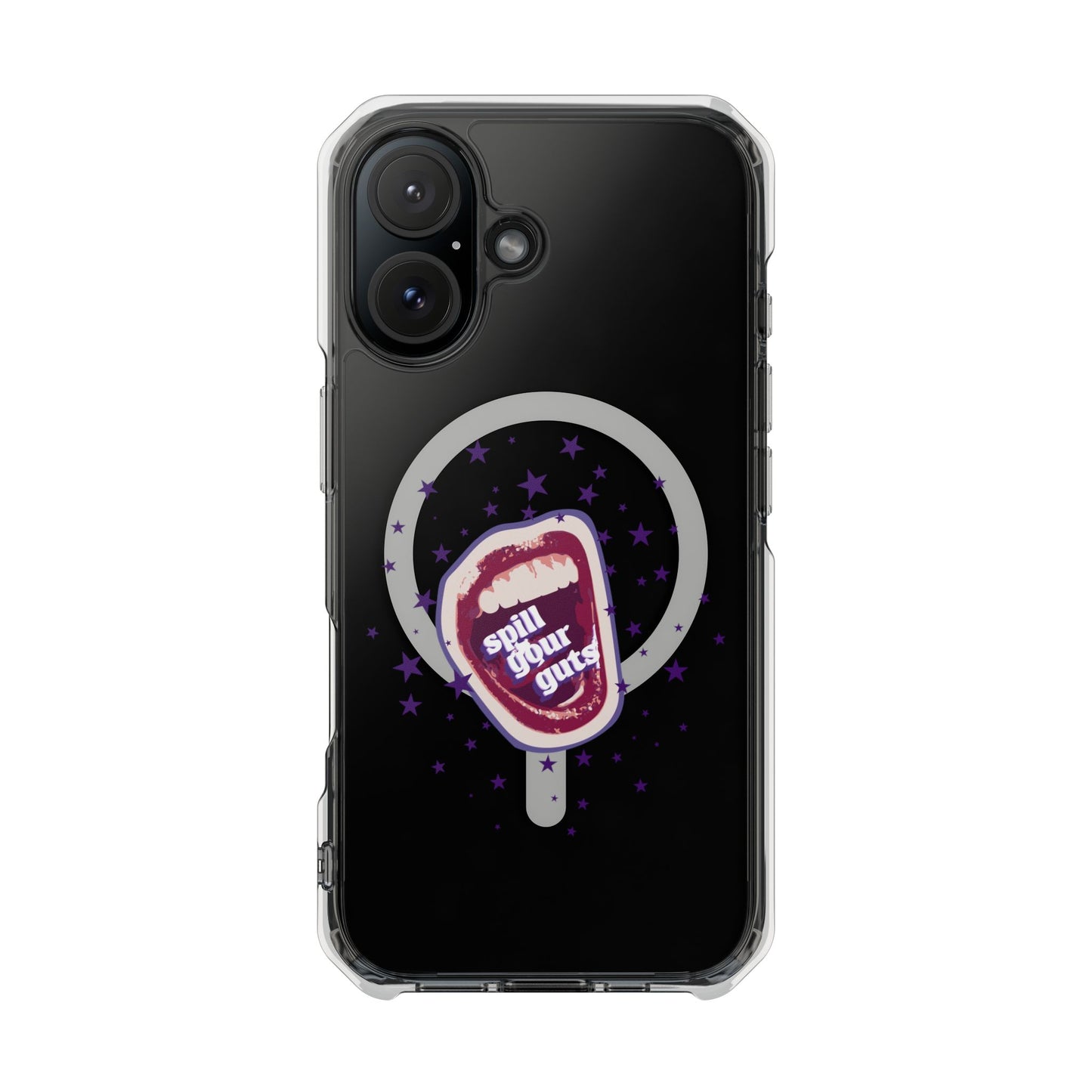 Spill Your Guts Scream Magnetic Clear Impact Case