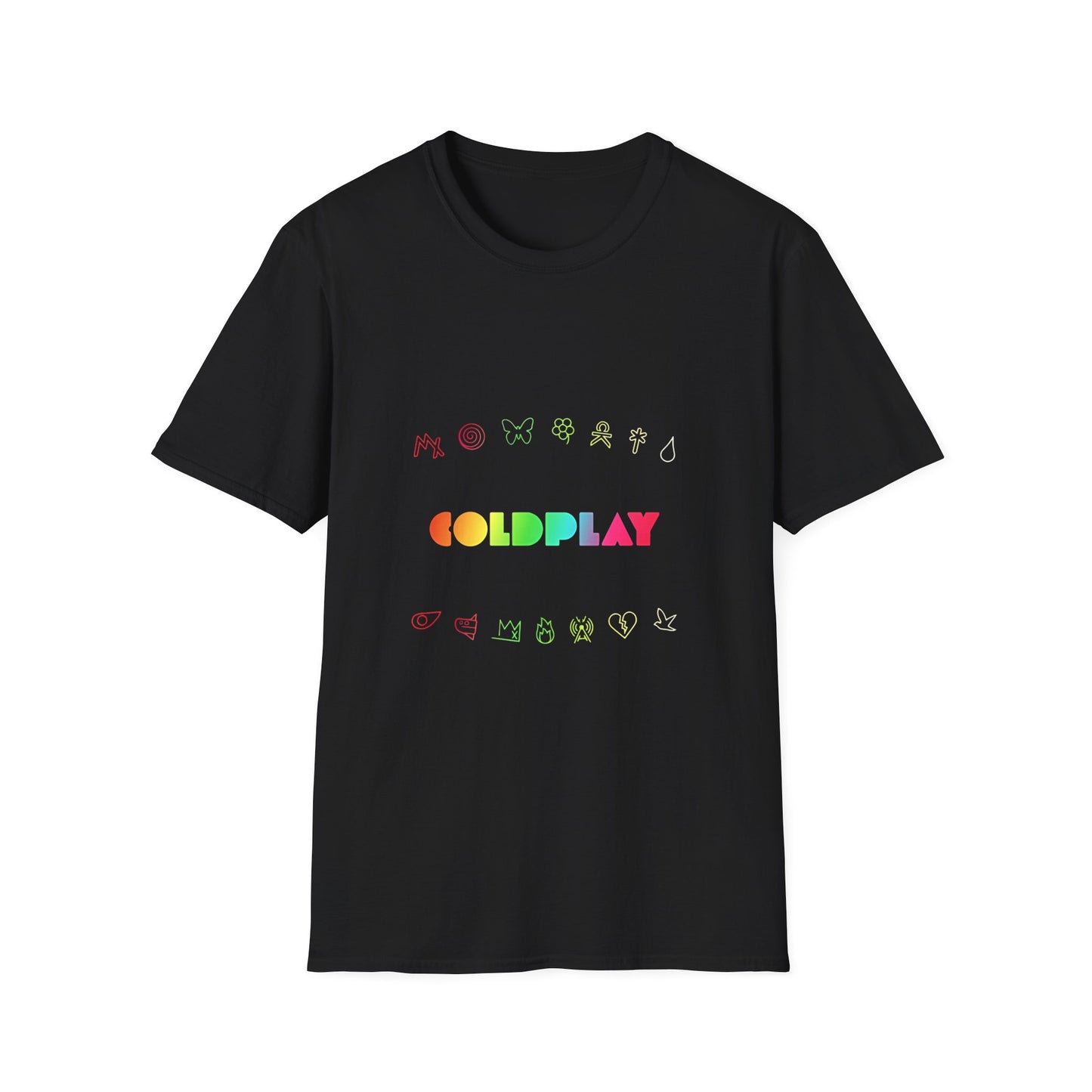 Unisex Softstyle T-Shirt Inspired by Coldplay’s Signage