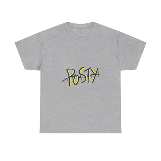 Abstract Black Barbed Wire Unisex Heavy cotton Tee