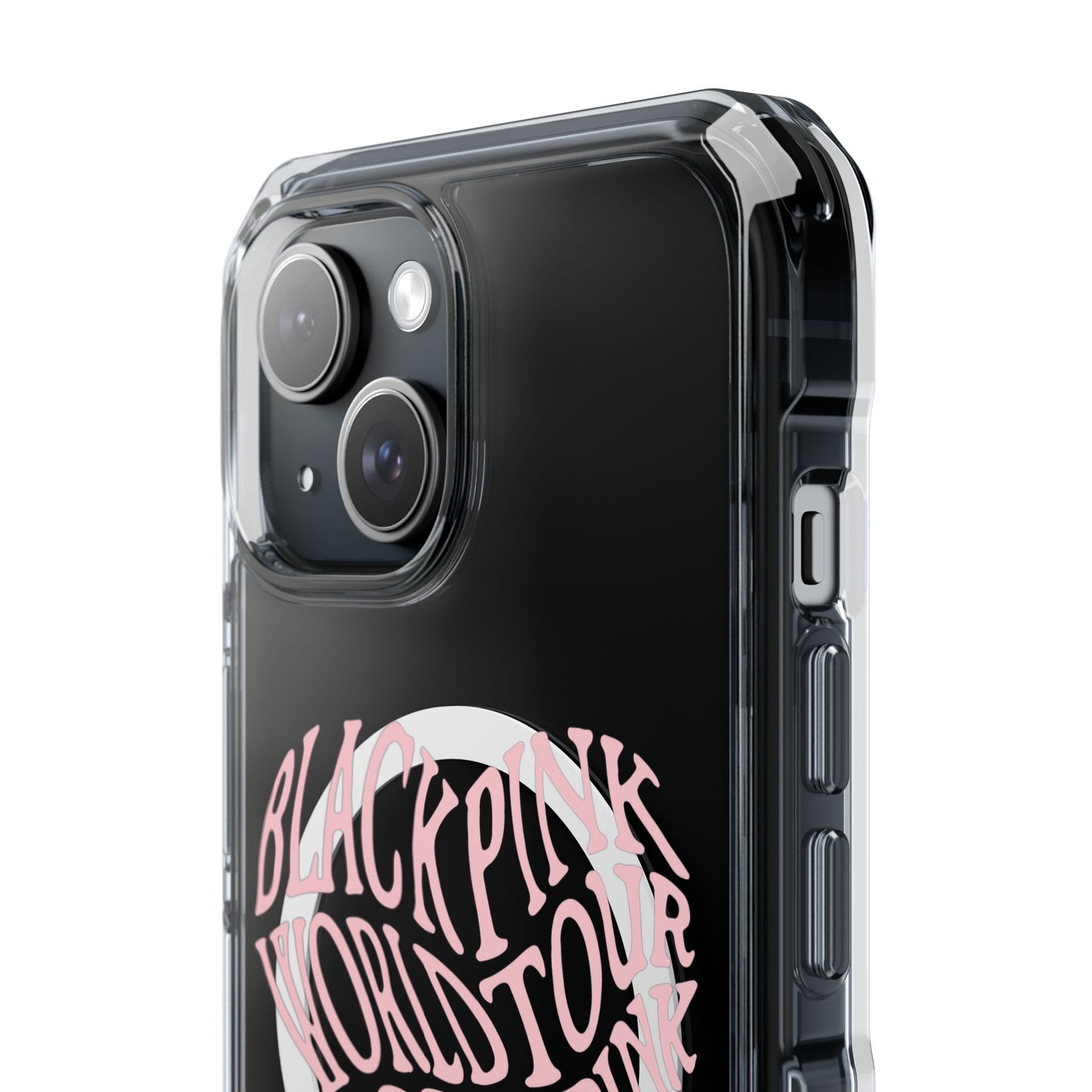 Born Pink Heart Typography - Magnetic Clear Impact Case