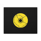 Minimalist Black Disc Outline Canvas