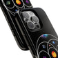Premium Tough Case for iPhone 12 to 16 Pro Max Showcasing Coldplay’s Illustration Concept