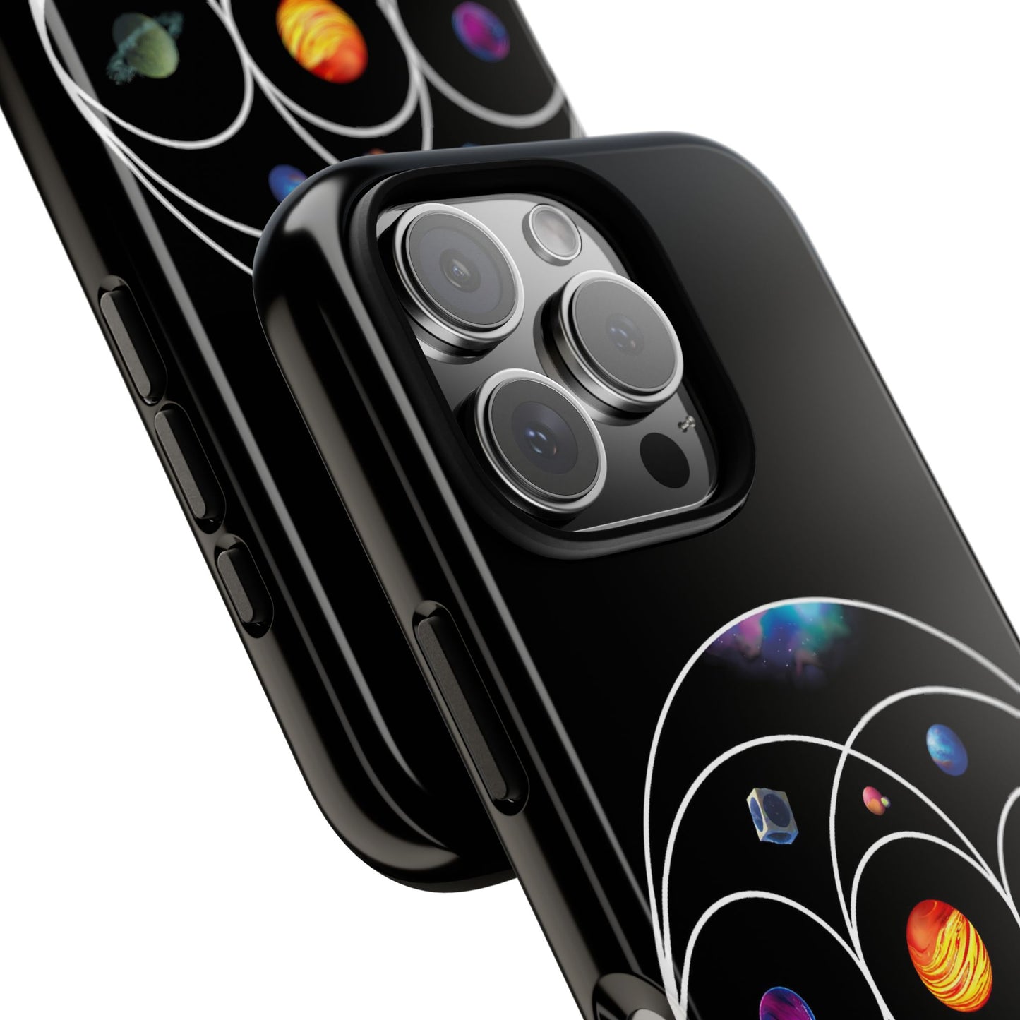 Premium Tough Case for iPhone 12 to 16 Pro Max Showcasing Coldplay’s Illustration Concept