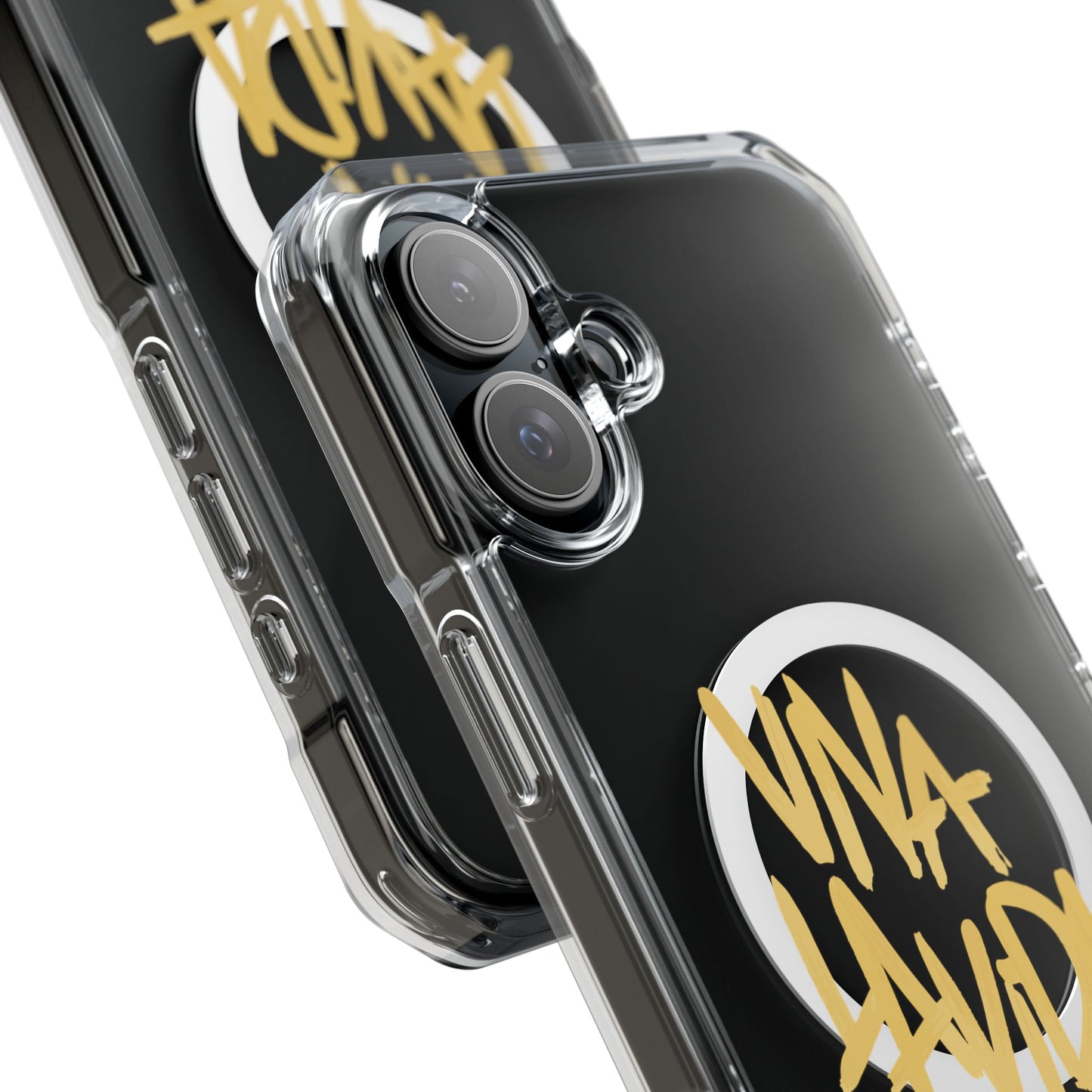 Golden Brush Script Magnetic Clear Impact case