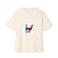 Circle Flame Unisex Oversized Boxy Tee