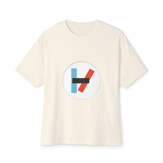 Circle Flame Unisex Oversized Boxy Tee