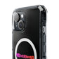 Wavy Groovy Typography Magnetic Clear Impact case